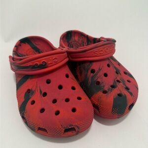 Crocs Kids Red/Black Clogs